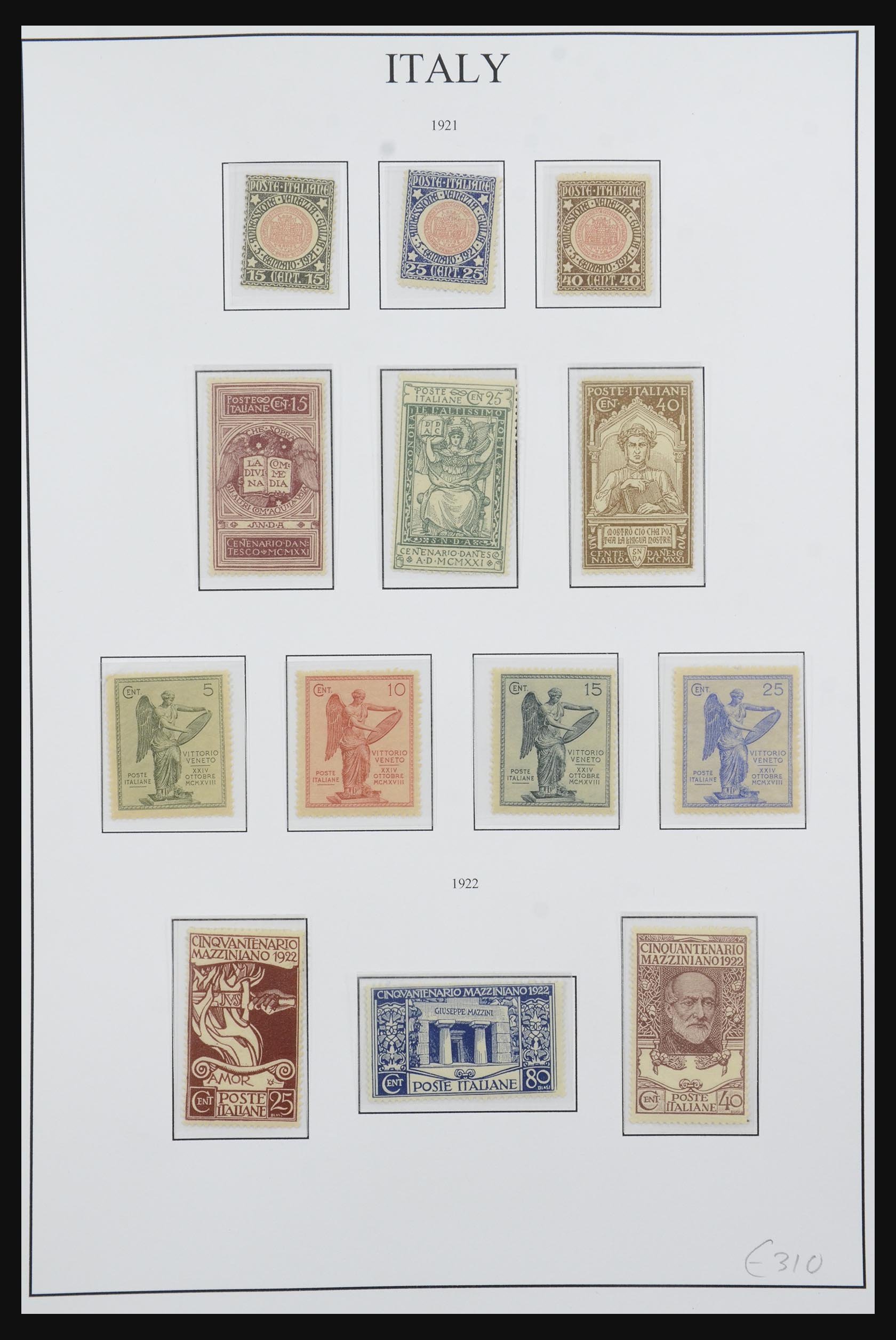 32300 001 32300 Italië en gebieden en koloniën 1918-1981. - Afbeelding 1