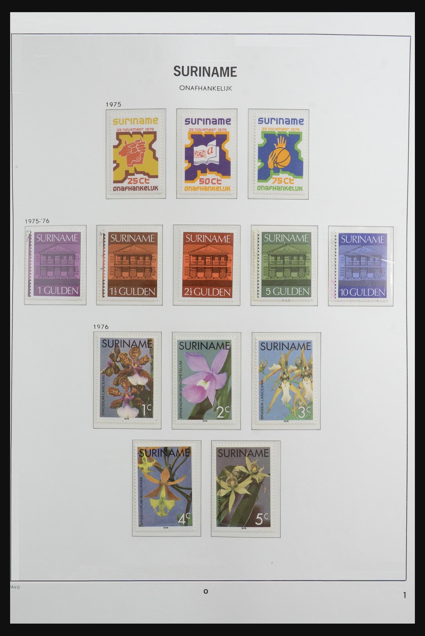 Postzegelverzameling Suriname 1975-1999. 32440 Suriname 1975-1999. - Afbeelding 1