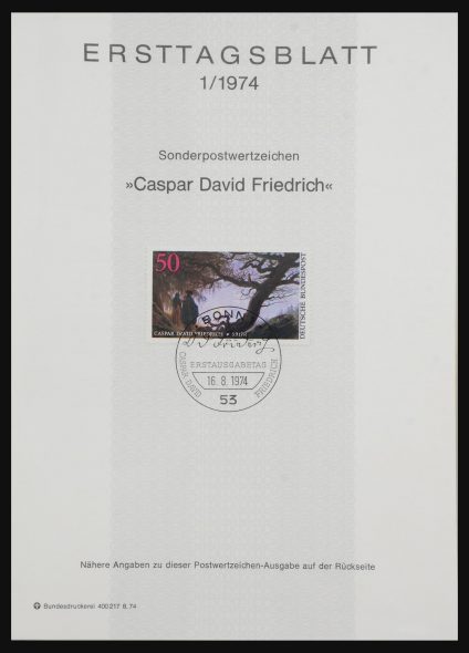 32431 Bundespost en Berlijn 1975-2012 eerstedag bladen. - Afbeelding 1