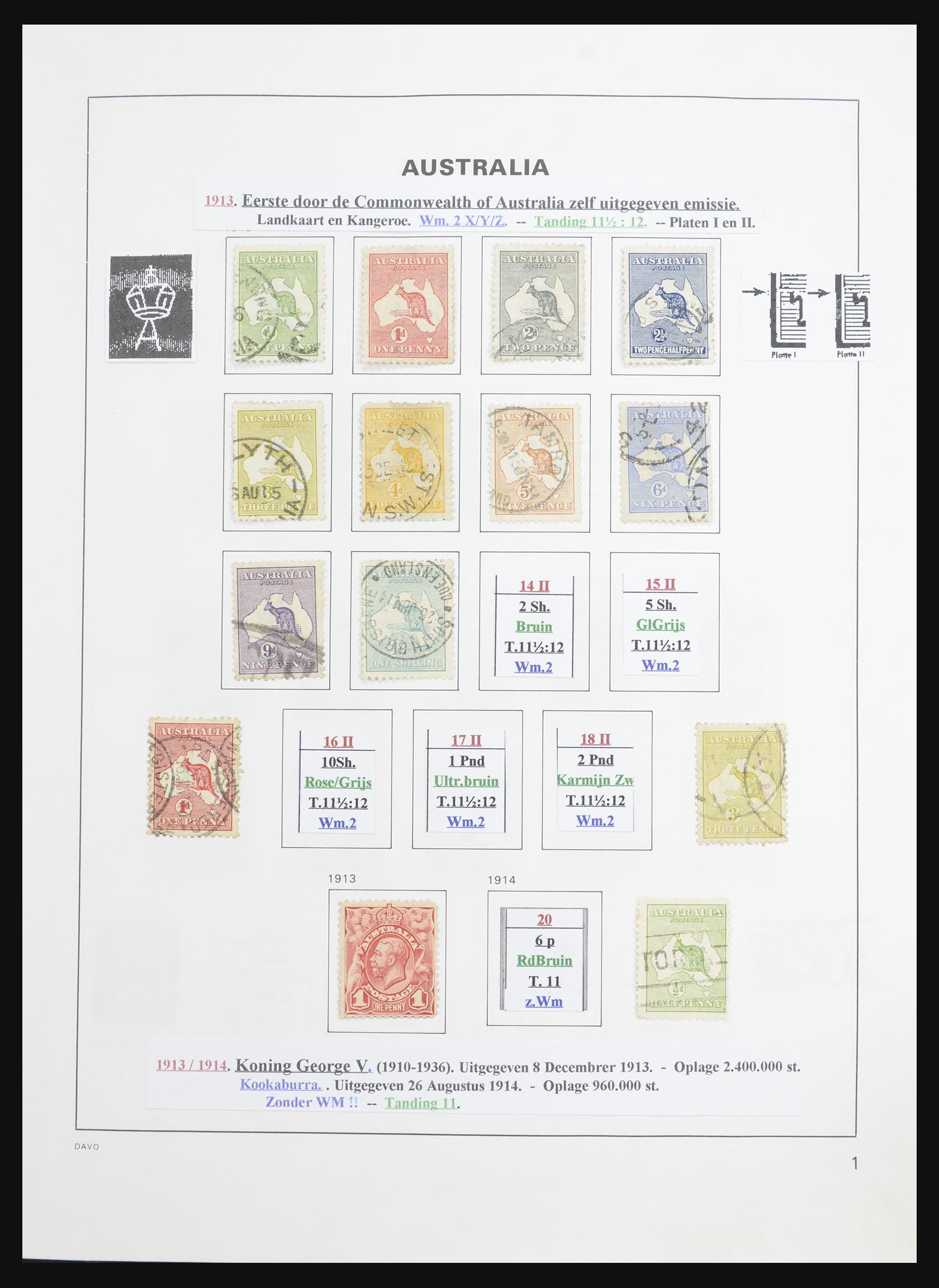 32704 001 32704 Australië 1913-1999. - Afbeelding 1