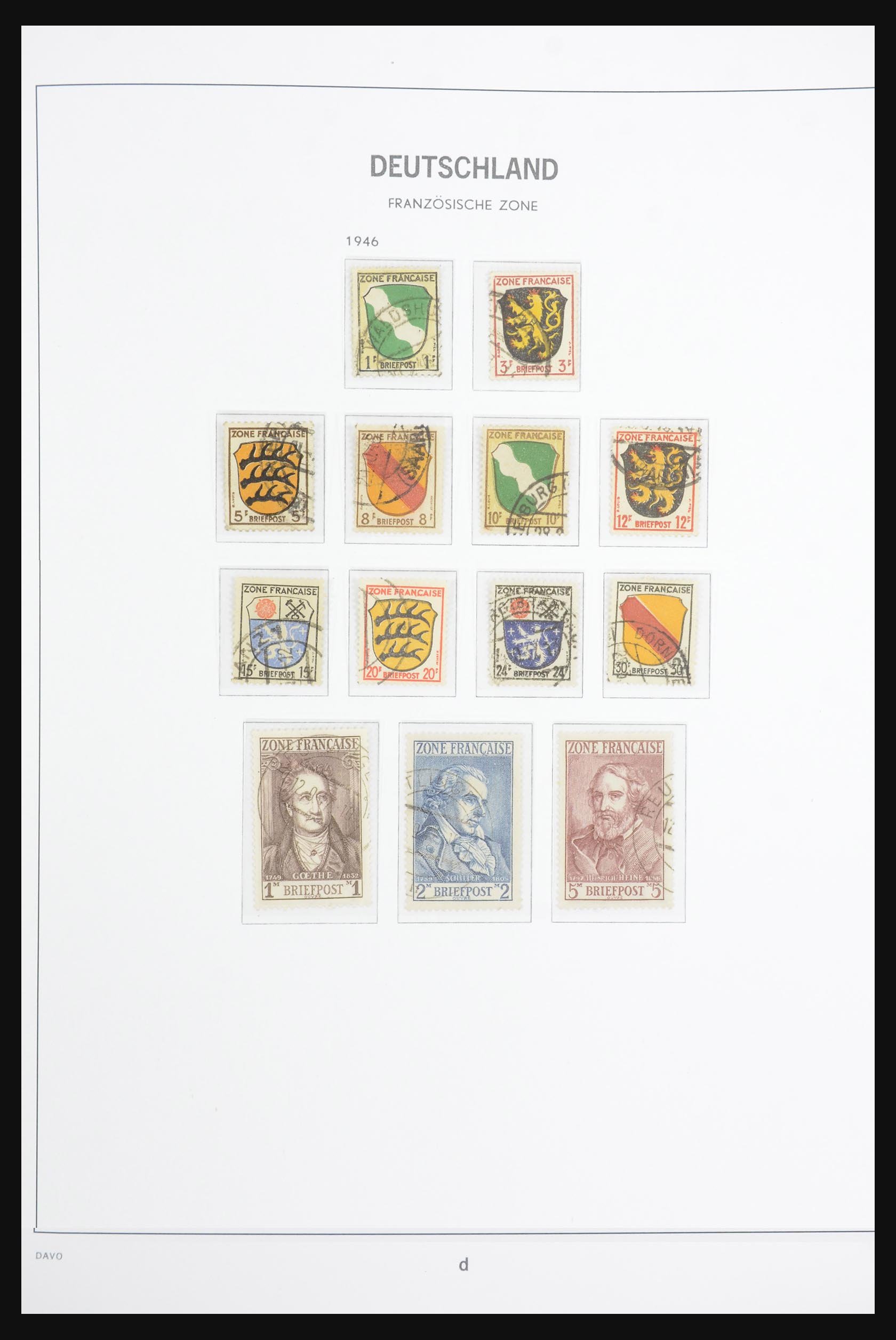 32806 001 32806 Franse Zone 1946-1949. - Afbeelding 1