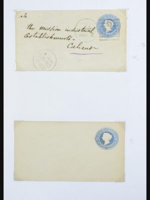 32812 India en Staten postwaardestukken 1885-1941.