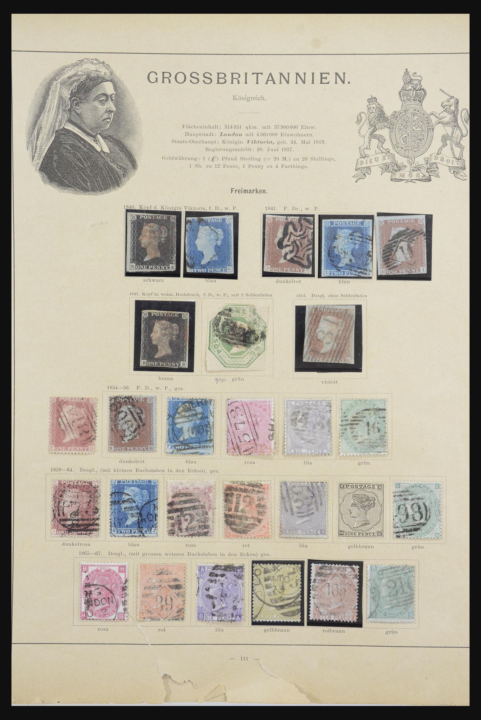 32883 001 32883 Engeland 1840-1902. - Afbeelding 1