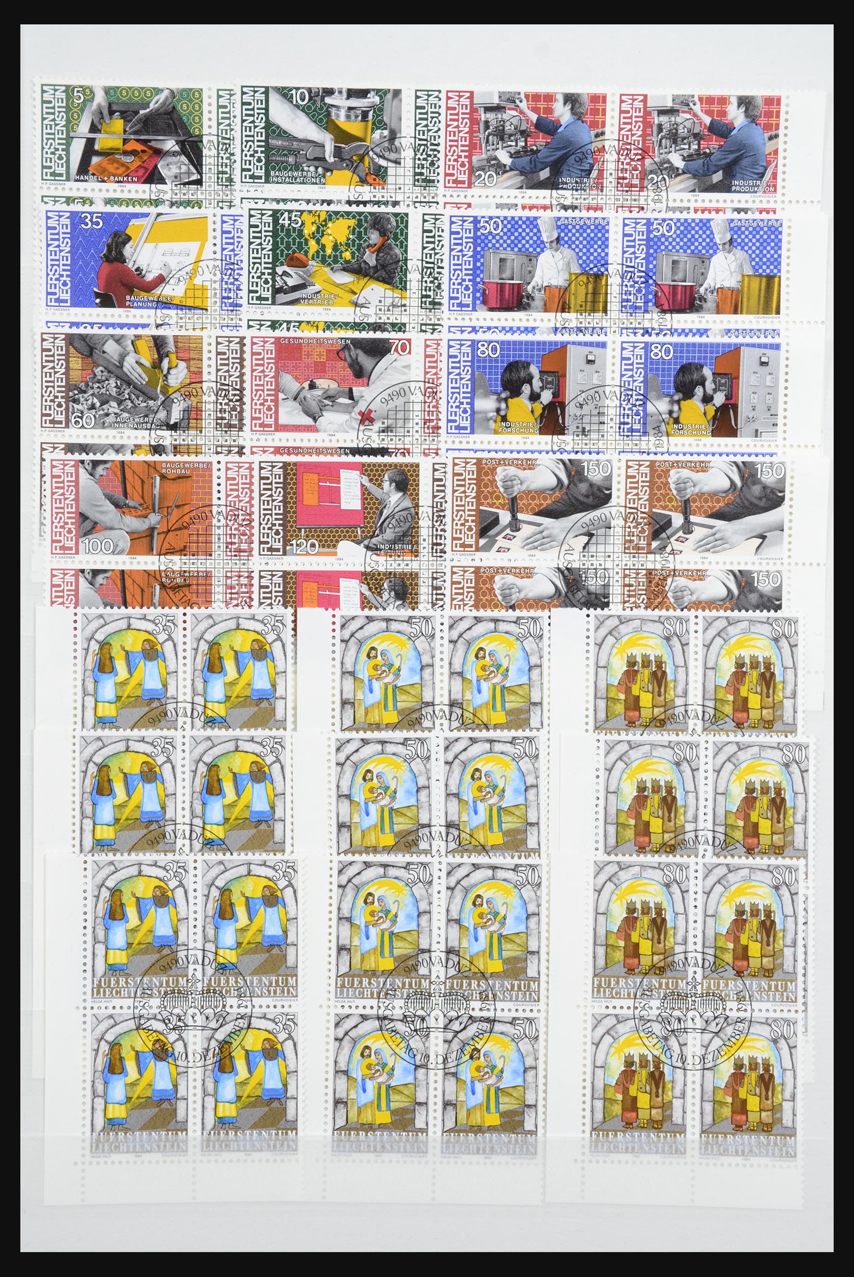 33016 001 33016 Liechtenstein blokken van vier 1984-2010! - Afbeelding 1
