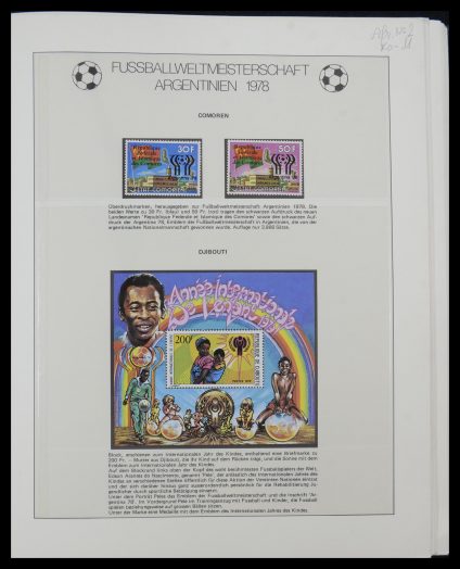 33024 Motief voetbal 1978-1998. - Afbeelding 1