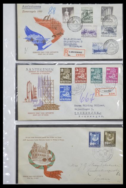 33131 Nederland FDC's 1950-1967. - Afbeelding 1