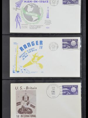 Postzegelverzameling 33186 Motief ruimtevaart 1961-1984.