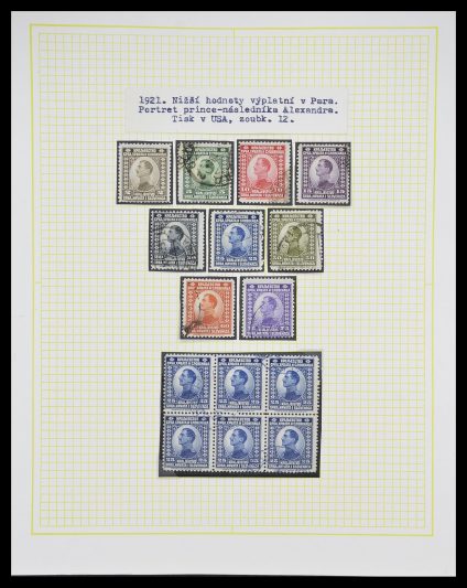 Postzegelverzameling 33188 Joegoslavië 1871-1944.