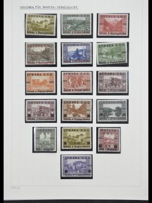 Postzegelverzameling 33206 Joegoslavië 1918-1941.