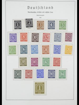 Postzegelverzameling 33221 Geallieerde Zone 1945-1949.