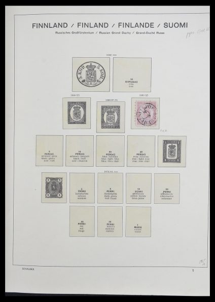 Postzegelverzameling 33226 Finland 1860-1996.