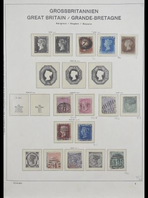 Postzegelverzameling 33250 Engeland 1841-1995.