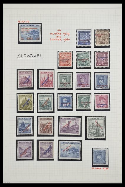 Postzegelverzameling 33254 Slowakije 1939-1945.