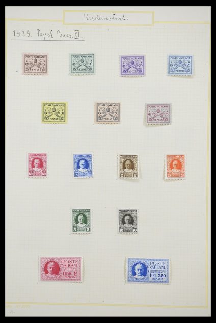 Postzegelverzameling 33256 Vaticaan 1929-1949.