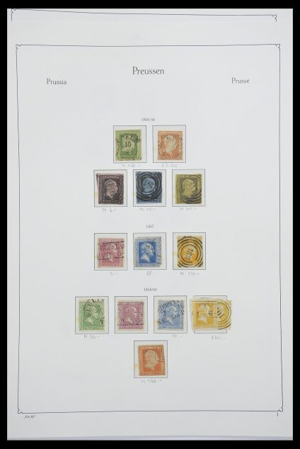 Postzegelverzameling 33261 Pruisen 1850-1867.