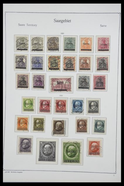 Postzegelverzameling 33265 Saar 1920-1924.