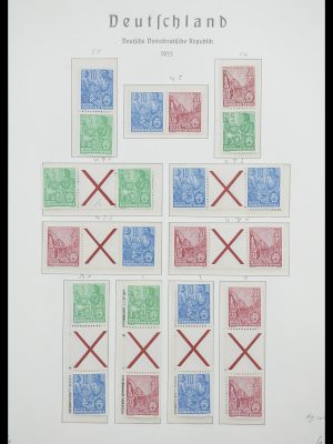 Postzegelverzameling 33271 DDR combinaties 1955-1990.