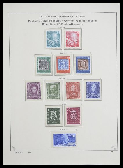 Postzegelverzameling 33276 Bundespost 1949-1995.