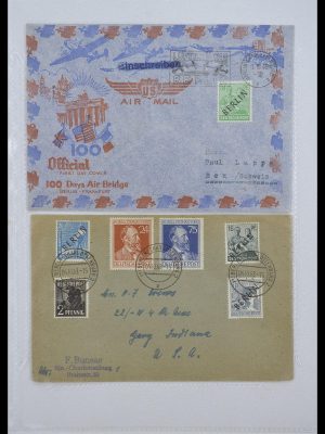 Postzegelverzameling 33290 Berlijn brieven 1948-1957.