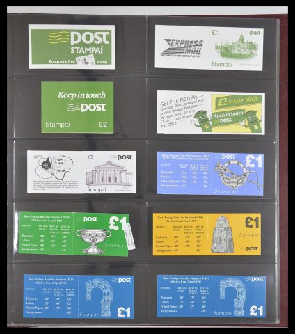 Postzegelverzameling 33313 Ierland postzegelboekjes 1974-2004.