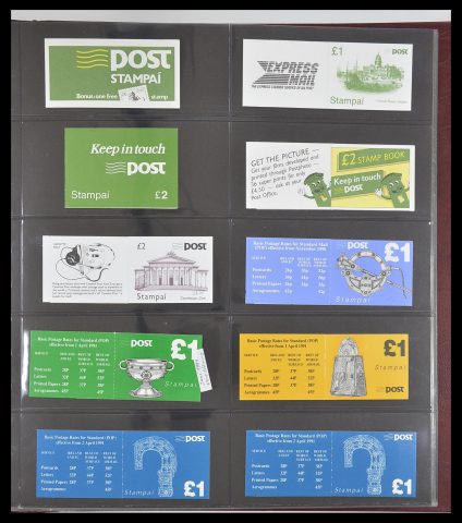 Postzegelverzameling 33313 Ierland postzegelboekjes 1974-2004.