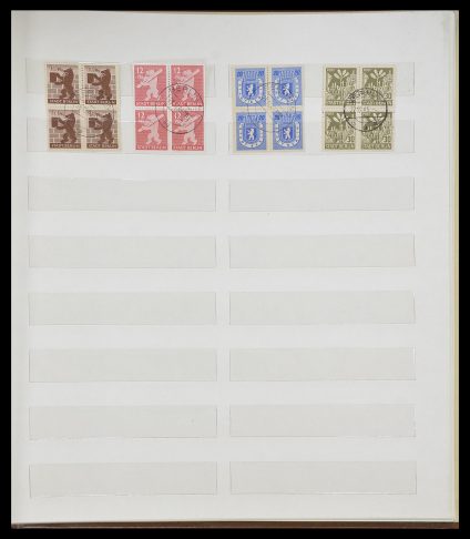 Postzegelverzameling 33317 Sovjet Zone 1945-1949.