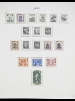 Postzegelverzameling 33321 Japan 1946-1968.
