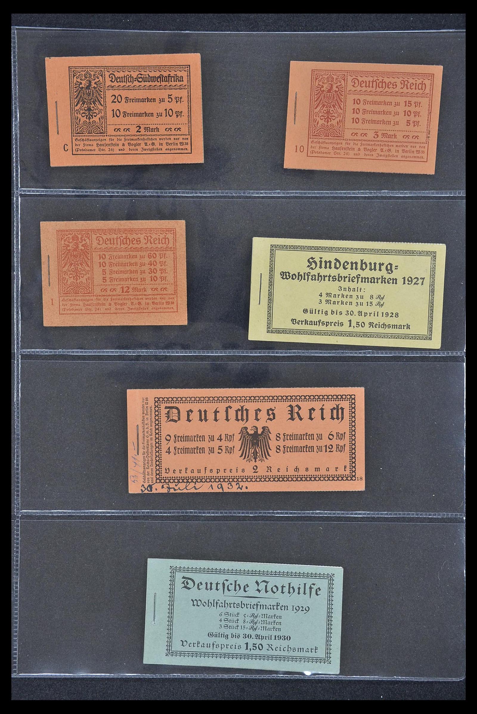 33348 001 33348 Duitse Rijk postzegelboekjes 1919-1941. - Afbeelding 1