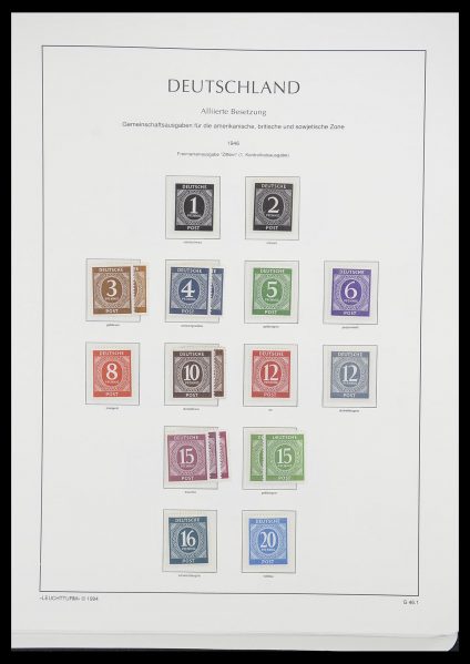 Postzegelverzameling 33349 Geallieerde Zone 1945-1949.