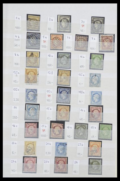 Postzegelverzameling 33355 Frankrijk 1849-1972.