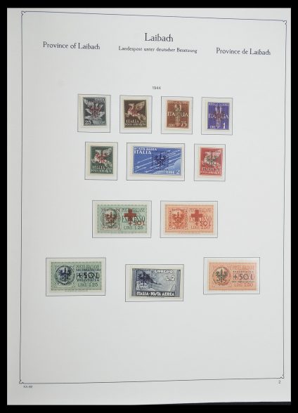 Postzegelverzameling 33360 Duitse bezetting 2e wereldoorlog 1939-1945.