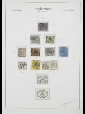 Postzegelverzameling 33366 Kerkelijke Staat 1852-1870.