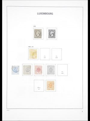 Postzegelverzameling 33382 Luxemburg 1852-2013.