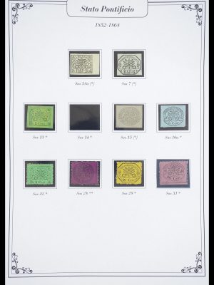 Postzegelverzameling 33383 Italiaanse Staten 1851-1868.