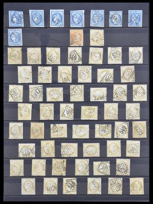 Postzegelverzameling 33392 Frankrijk stempels 1849-1936.