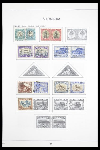 Postzegelverzameling 33393 Zuid Afrika en gebieden 1910-1998.