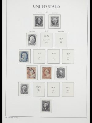 Postzegelverzameling 33415 USA 1851-1964.