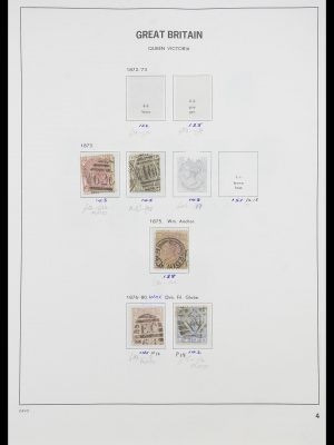 Postzegelverzameling 33419 Engeland 1875-1993.