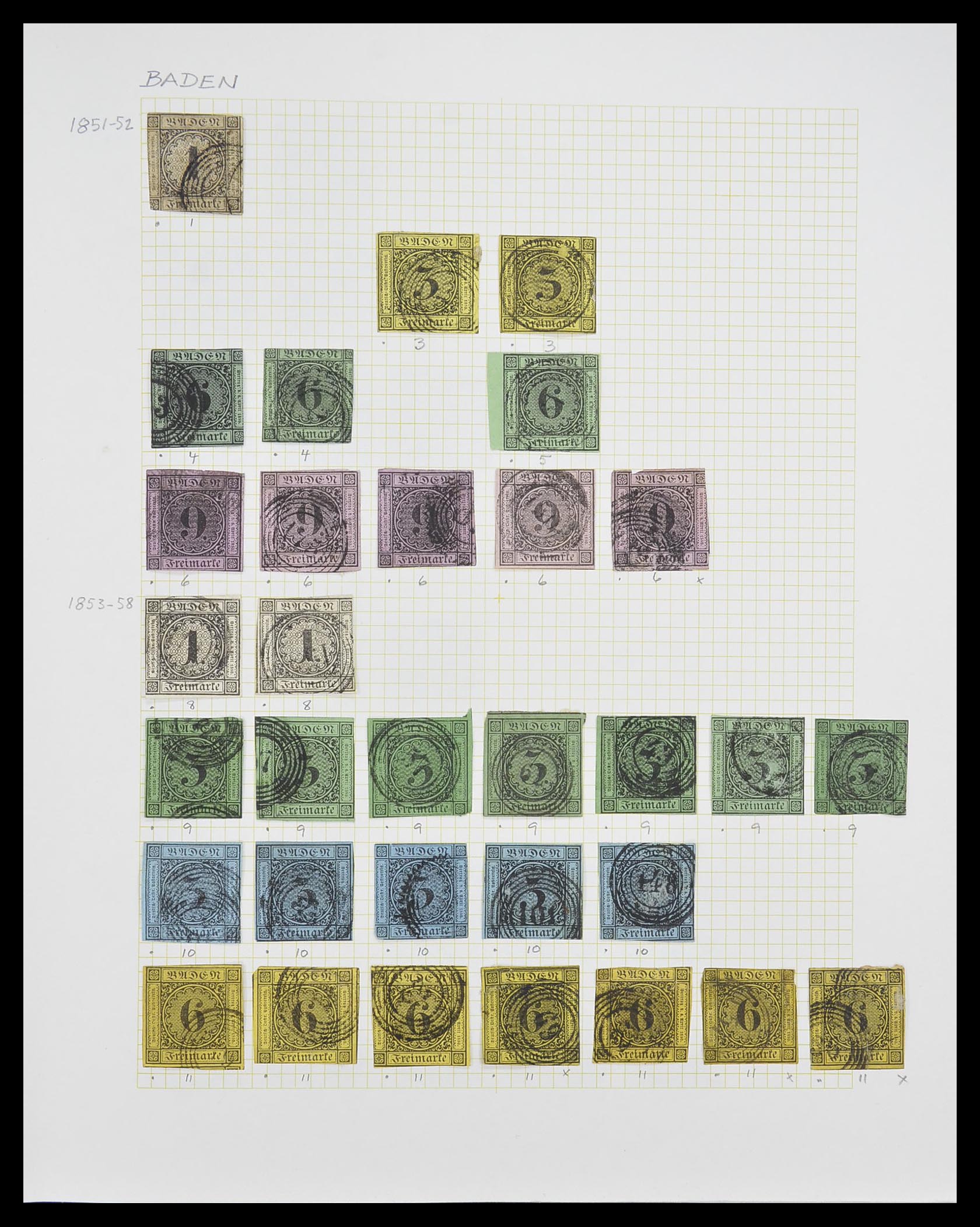 33420 001 33420 Oud Duitse Staten 1849-1920. - Afbeelding 1