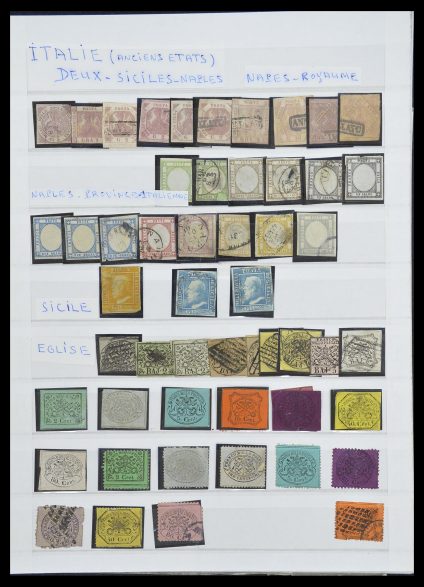 Postzegelverzameling 33422 Italië en Staten 1850-1974.