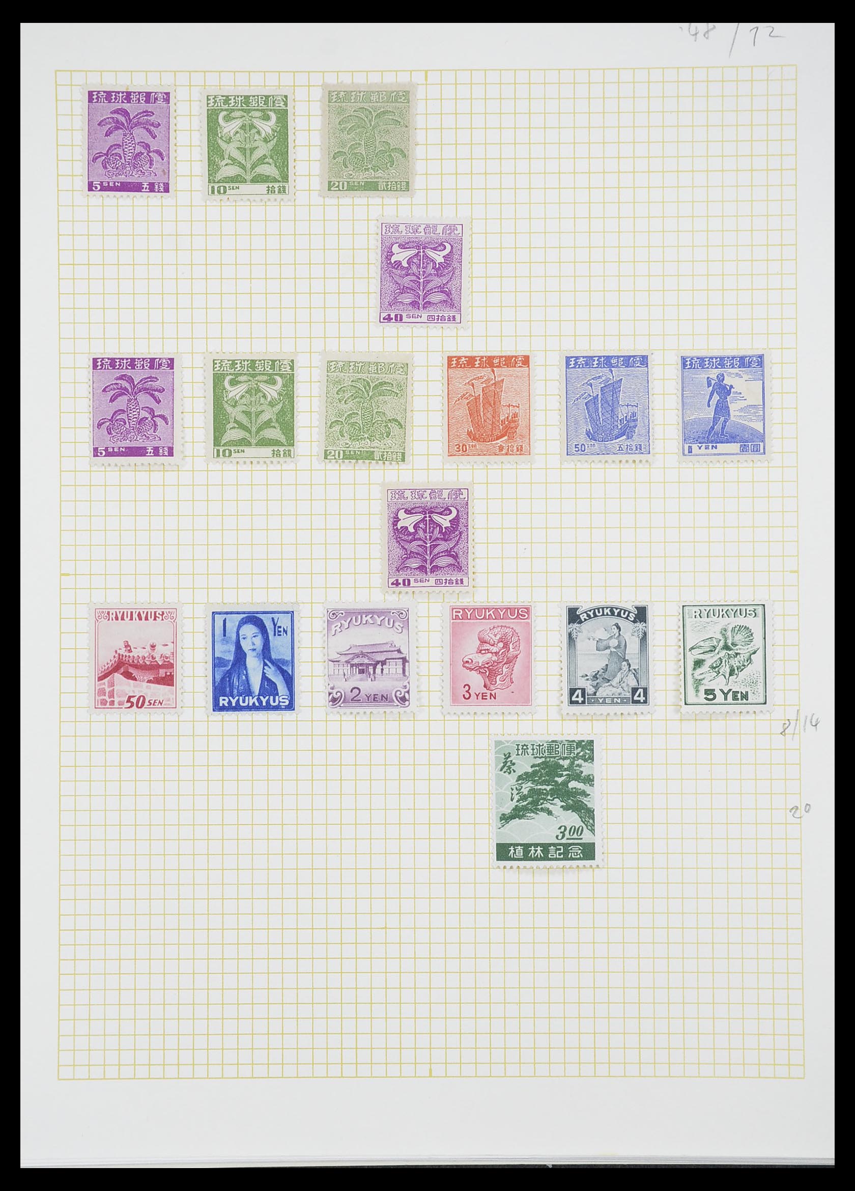33434 001 33434 Riukiu 1948-1972. - Afbeelding 1