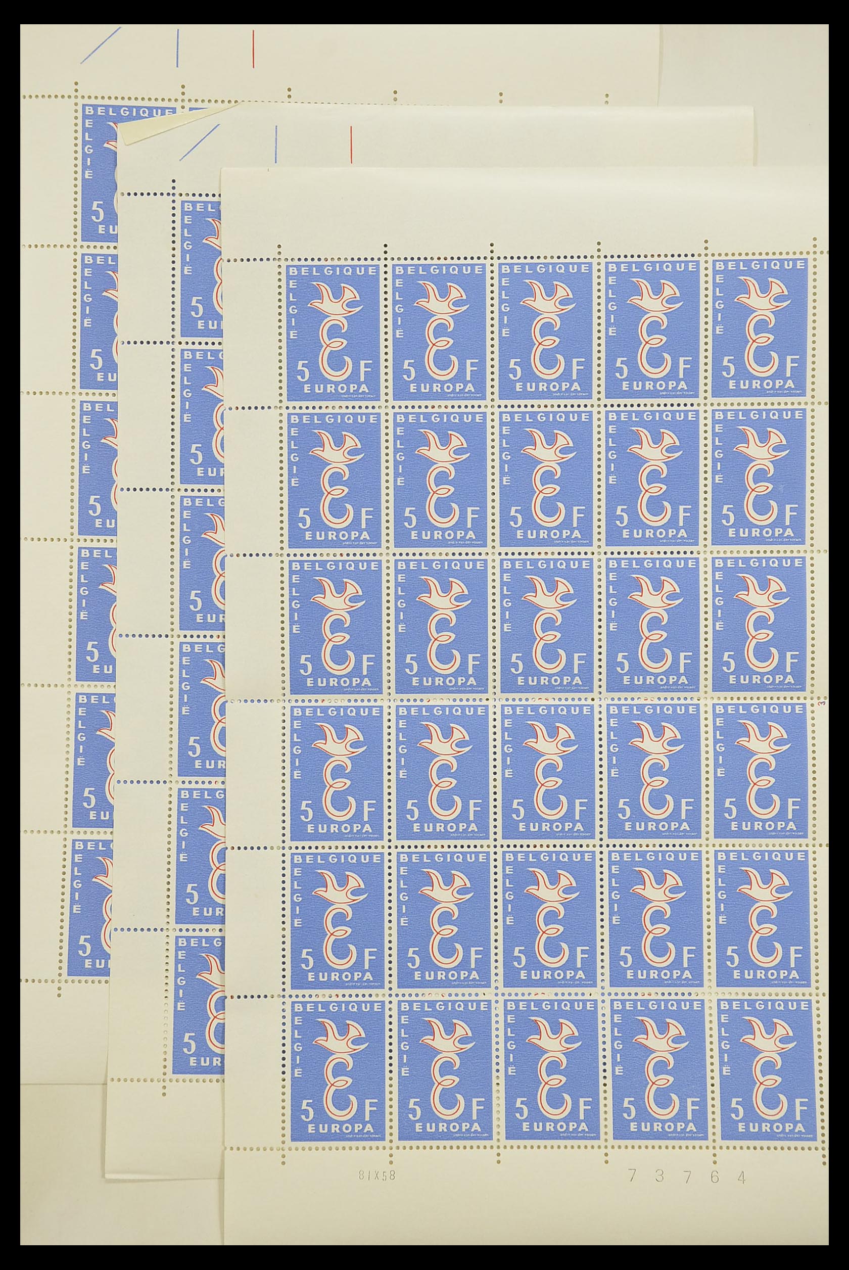 Postzegelverzameling 33446 Europa CEPT 1956-1961 engros. Postzegelverzameling 33446 Europa CEPT 1956-1961 engros.