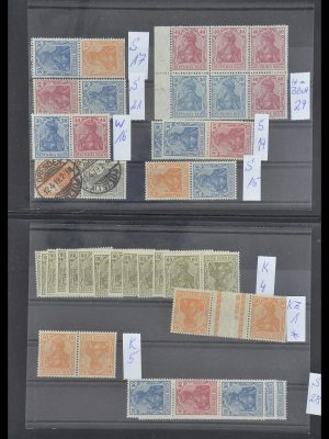 Postzegelverzameling 33454 Duitse rijk combinaties 1921-1941.