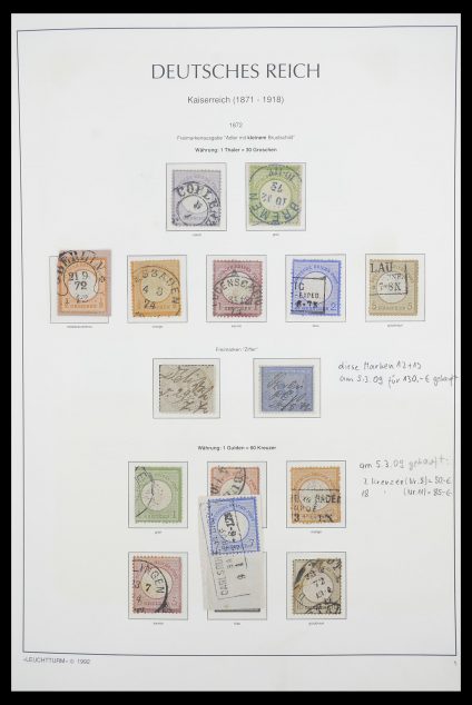 Postzegelverzameling 33455 Duitse Rijk 1872-1945.