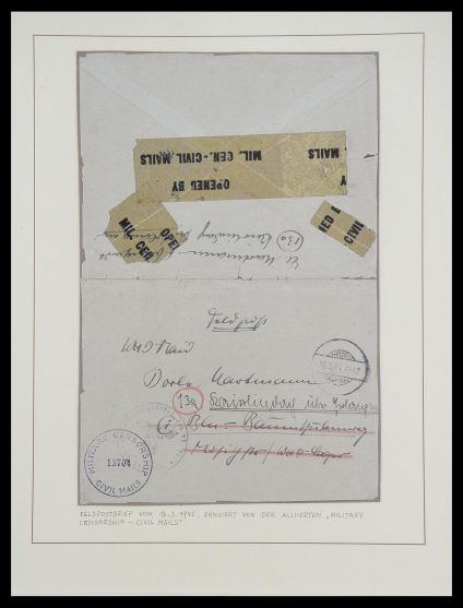 Postzegelverzameling 33458 Wereld brieven 1855-1948.
