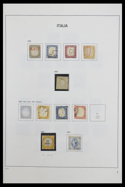 Postzegelverzameling 33473 Italië 1862-1984.