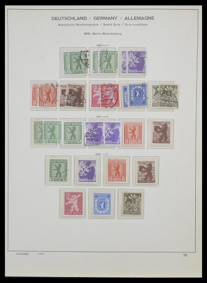 Postzegelverzameling 33478 Sovjet Zone 1945-1949.
