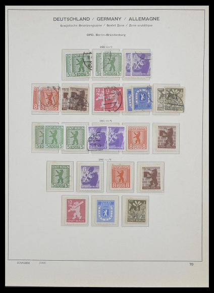 Postzegelverzameling 33478 Sovjet Zone 1945-1949.