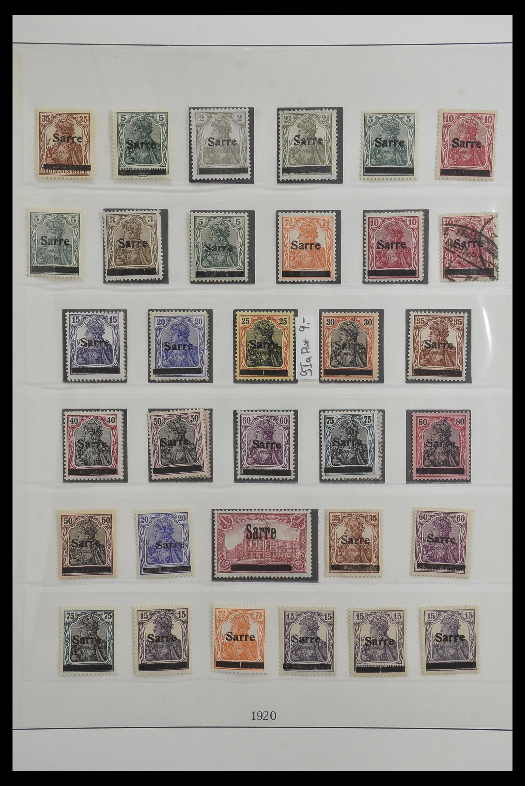 Postzegelverzameling 33485 Saar 1920-1959. Postzegelverzameling 33485 Saar 1920-1959.