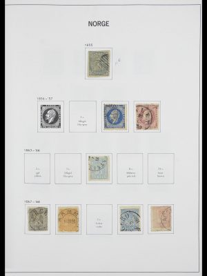 Postzegelverzameling 33486 Noorwegen 1856-1996.